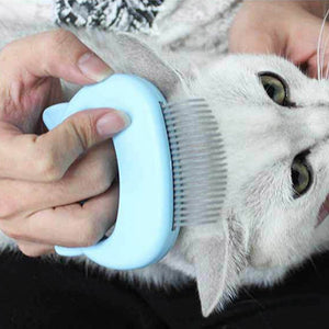 Pet Cat Grooming  Massage Brush with Shell Shaped Handle Hair Remover Pet Grooming Massage Tool  2  2 2 2 1