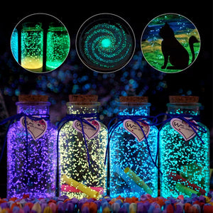 Glow In The Dark 10g Luminous Party DIY Bright Noctilucent Sand Paint Star Wishing Bottle Fluorescent Particles Kid Gift Decor